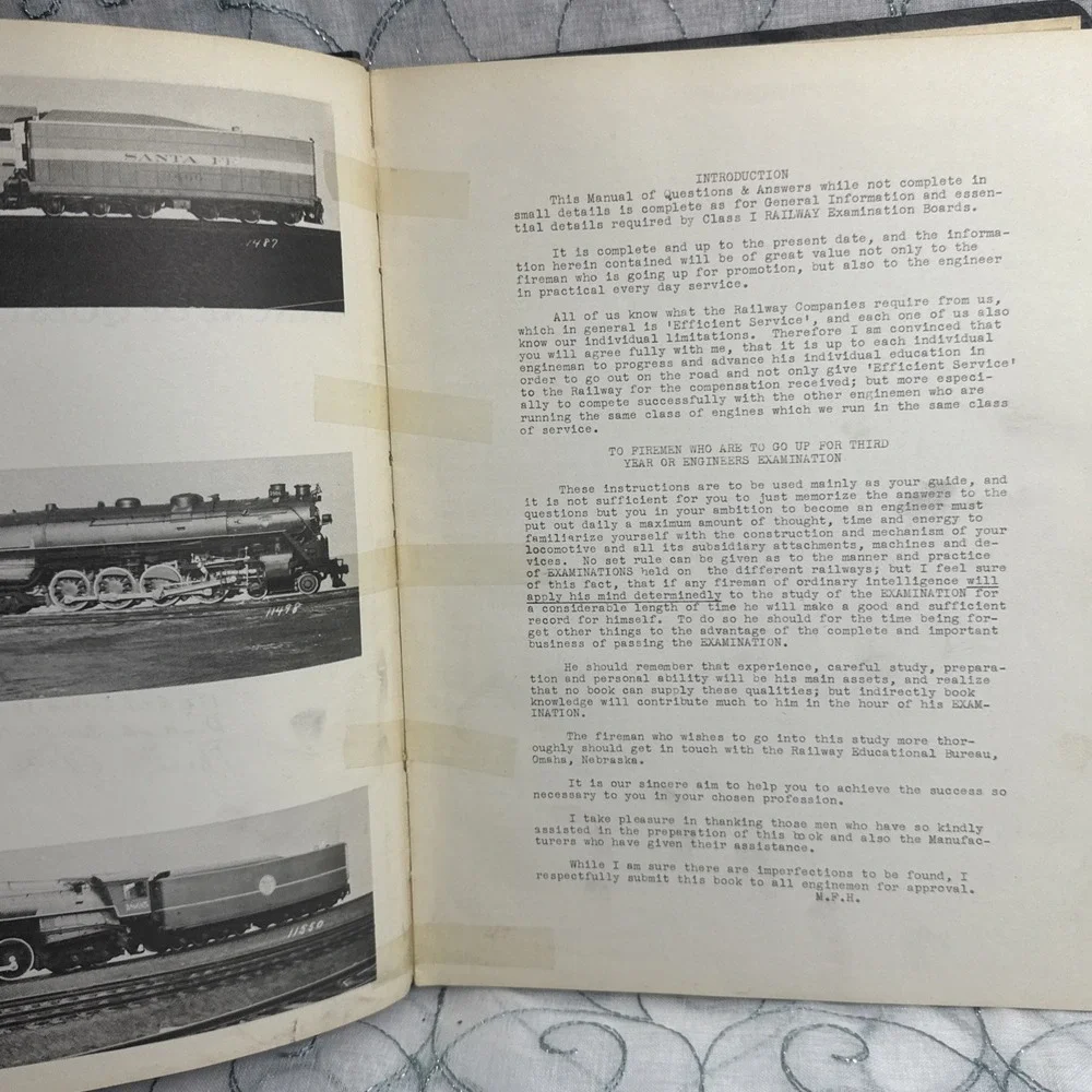 1941 Engineers And Fireman's‎ Manual With Study Guide